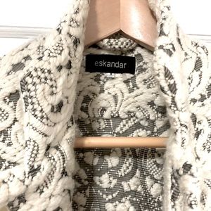 Eskandar wool & silk 3/4 length coat, women’s 1. Fits a beautifully like 18/20